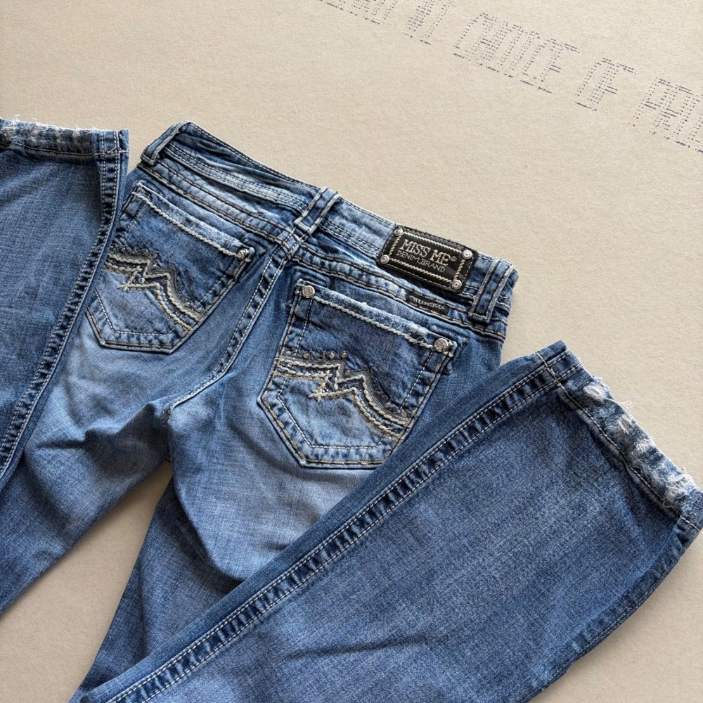 Y2K Miss Me Low Rise Bootcut Jeans